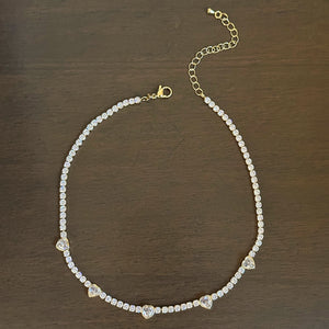 Amor Tennis Diamond Necklace