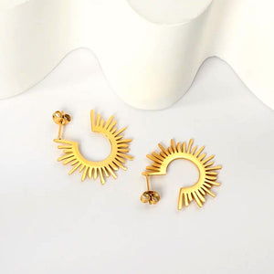 Sunny Light Hoop Earrings