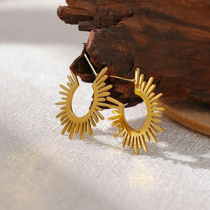 Sunny Light Hoop Earrings