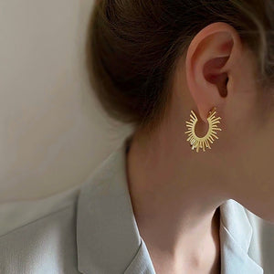 Sunny Light Hoop Earrings