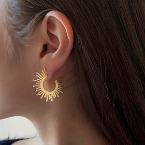 Sunny Light Hoop Earrings