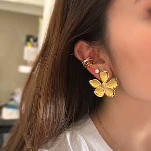 Golden Bloom Stud Earrings