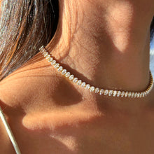 Load image into Gallery viewer, Oval Tennis Diamond Necklace