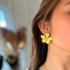 Golden Bloom Stud Earrings