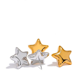 Astro Star Stud Lock Earrings