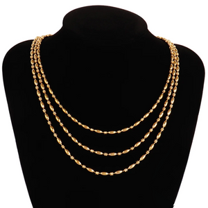 Rue Oval Bead Chain Necklace