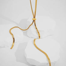Load image into Gallery viewer, Mirror Adjustable Snake Necklace