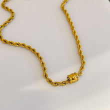Load image into Gallery viewer, Barrel Cord Chain Necklace