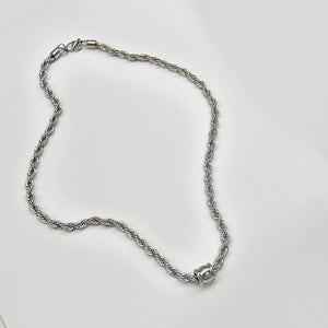 Barrel Cord Chain Necklace
