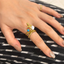 Load image into Gallery viewer, Cross Charm Adjustable Ring