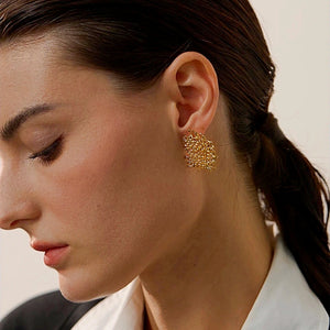 Weave Statement Stud Earrings