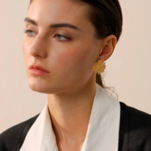 Weave Statement Stud Earrings