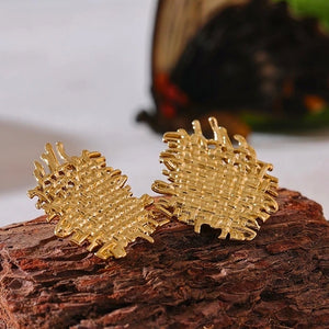 Weave Statement Stud Earrings