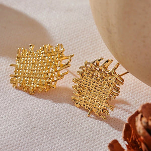 Weave Statement Stud Earrings