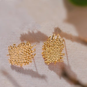 Weave Statement Stud Earrings