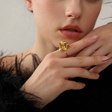 Load image into Gallery viewer, Bouquet Gold Adjustable Ring