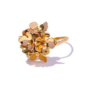 Bouquet Gold Adjustable Ring