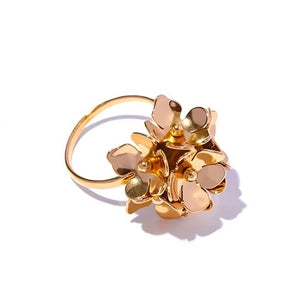 Bouquet Gold Adjustable Ring