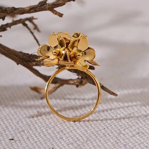 Bouquet Gold Adjustable Ring