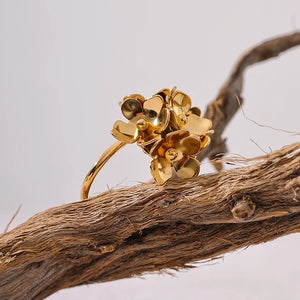 Bouquet Gold Adjustable Ring