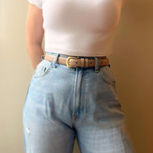 Load image into Gallery viewer, Basic Leather Belt in Khaki