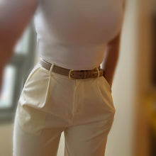 Load image into Gallery viewer, Basic Leather Belt in Khaki