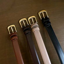 Load image into Gallery viewer, Basic Leather Belt in Choco