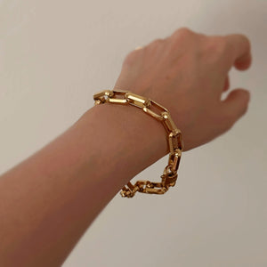 Ash Chunky Cable Bracelet