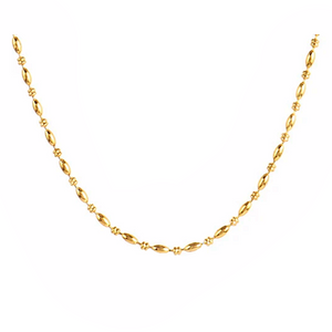 Rue Oval Bead Chain Necklace