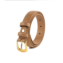 Load image into Gallery viewer, Basic Leather Belt in Khaki