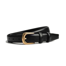 Load image into Gallery viewer, Basic Leather Belt in Black