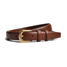 Load image into Gallery viewer, Basic Leather Belt in Choco