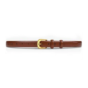 Basic Leather Belt in Choco