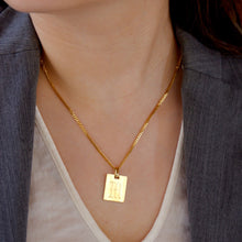 Load image into Gallery viewer, Initial Tag Chain Necklace