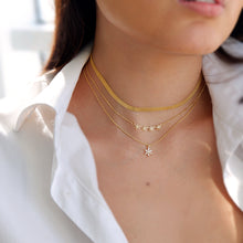 Load image into Gallery viewer, Poinsettia Glow Necklace S925