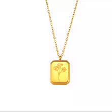 Load image into Gallery viewer, Birth Flower Chain Necklace