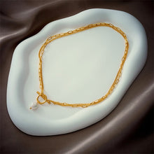 Load image into Gallery viewer, Louise Pearl Chain Necklace