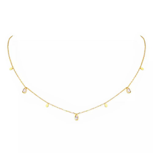 Little Pear Dia Chain Necklace