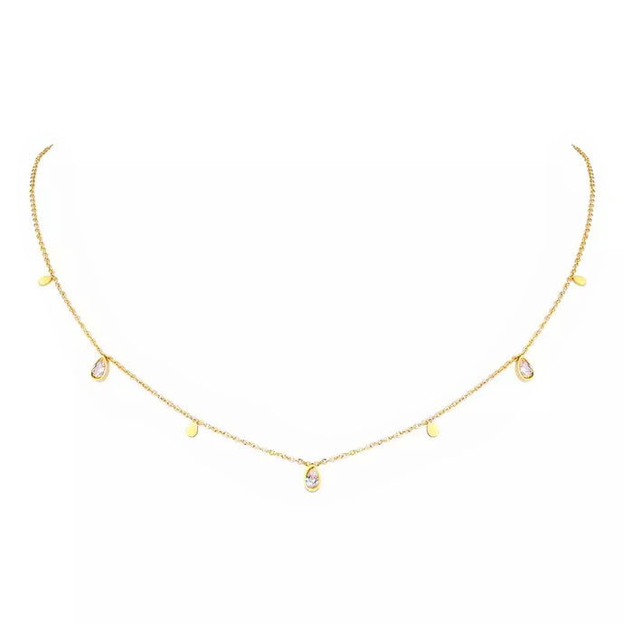 Little Pear Dia Chain Necklace