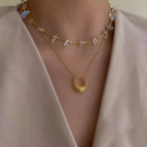 Moonstone Chain Necklace