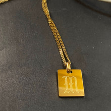 Load image into Gallery viewer, Initial Tag Chain Necklace