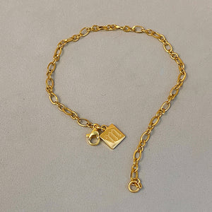 Loop Chain Bracelet or Anklet