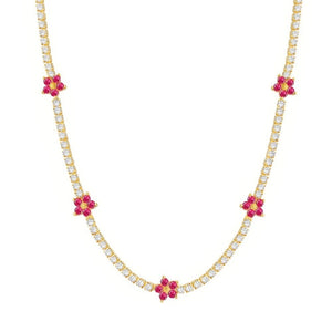 Sophie Tennis Diamond Necklace