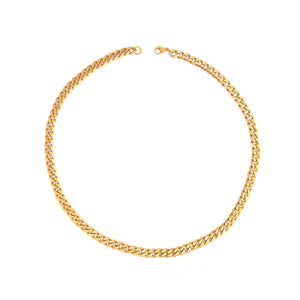 Virge Curb Necklace - Gold