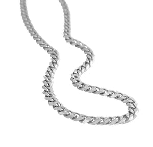 Virge Curb Necklace - Silver