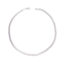 Load image into Gallery viewer, Flat Snake Necklace 16&quot; - Silver