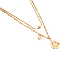 Load image into Gallery viewer, Smiley Layer Necklace