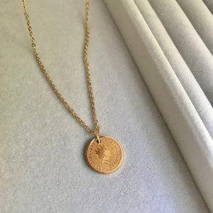 Mini Elizabeth Coin Necklace