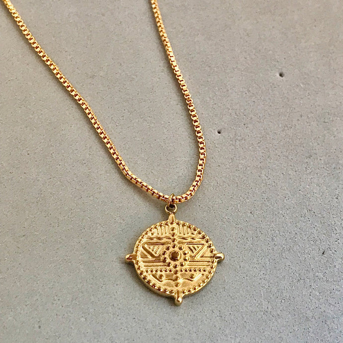 Boho Medallion Necklace