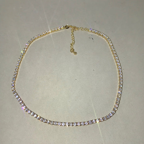 Tennis Diamond Choker Necklace